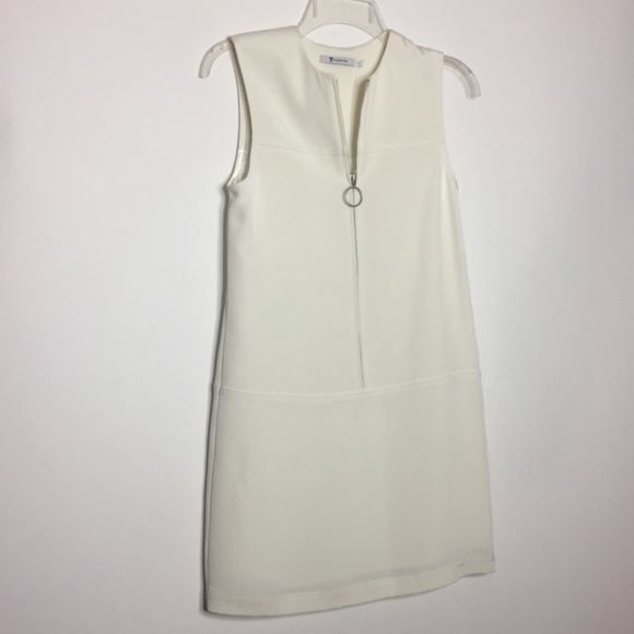 T Alexander Wang Zip Front Mini Dress 0 White - Picture 11 of 11